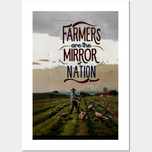 Farmers Are The Mirror Of The Nation Posters and Art